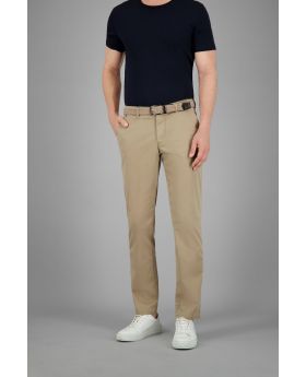 GARDEUR Herren Chino Hose Benito beige Flachgewebe